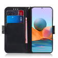 Cu clapetă pentru Xiaomi Redmi Note 10 Pro, Wallet, albastru