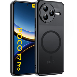 Husă pentru Xiaomi Poco F7 Pro, pentru MagSafe, ERBORD Matt Case, negru