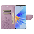 Cu clapetă pentru Oppo A17, Butterfly, violet