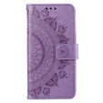 Cu clapetă pentru Oppo A17, Mandala, violet