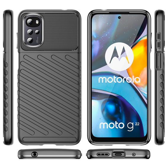 Huse pentru Motorola Moto G22, Thunder, negru