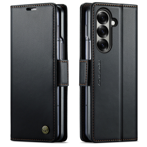 CASEME Litchi Wallet flip caz pentru Samsung Galaxy Z Fold7 5G