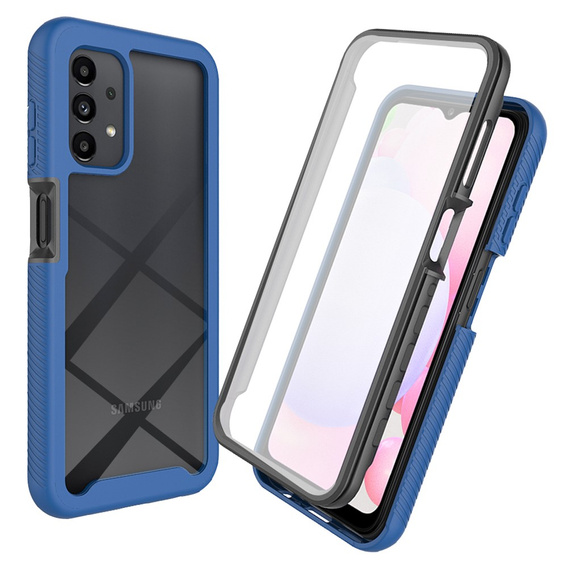 Carcasă pentru Samsung Galaxy A13 4G, Shockproof, cu folie, albastru