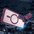 Husă pentru Samsung Galaxy S23, ERBORD Impact Guard, MagSafe, maroon