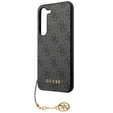 GUESS Huse pentru Samsung Galaxy A55, 4G Charms Collection Hardcase, gri