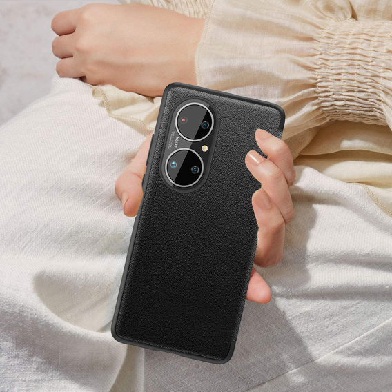 Husă cu clapetă pentru Huawei P50 Pro, Side View, albastru