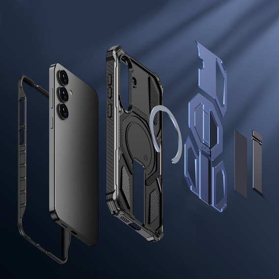 Husă de protecție compatibilă cu MagSafe, cu suport pentru Samsung Galaxy S25 FE