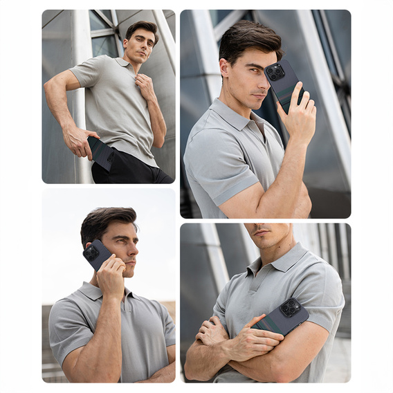 Husă BENKS Kevlar Magnetic Armor Pro Aurora 600D BC66 pentru MagSafe pentru iPhone 16 Pro Max