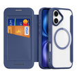 Husă Dux Ducis pentru iPhone 17, Skin X Pro, cu clapetă, pentru MagSafe, albastru marin