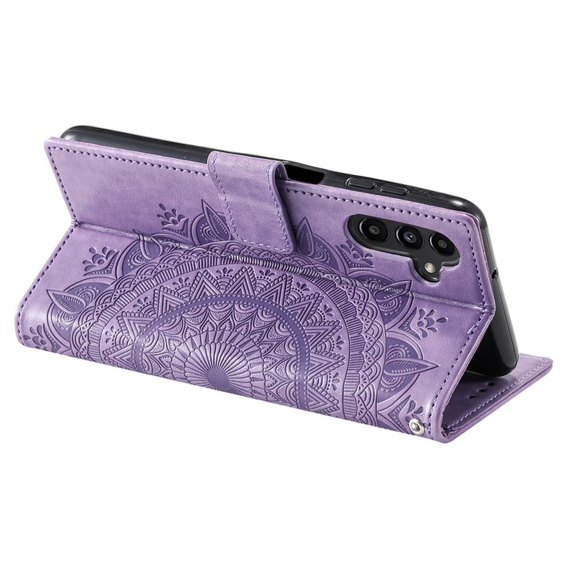 Cu clapetă pentru Samsung Galaxy A34 5G, Mandala, violet