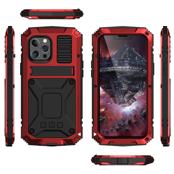 Husă pentru iPhone 13, R-JUST, armată, roșu