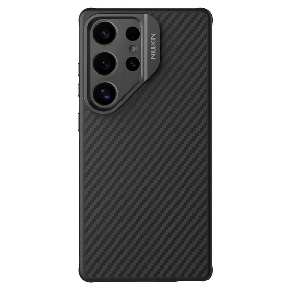 Carcasă pentru Samsung Galaxy S25 Ultra, carcasă blindată Nillkin, Carboprof Case, pentru Magsafe, negru