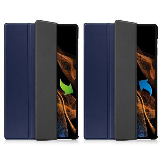 Husă pentru Samsung Galaxy Tab S9 Ultra, Smartcase, albastru
