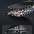 Husă pentru Samsung Galaxy S25 Ultra, Privacy Dual Glass, negru