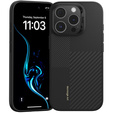 Carcasa BENKS Kevlar pentru iPhone 16 Pro Max, pentru MagSafe, Carbon Fiber, negru