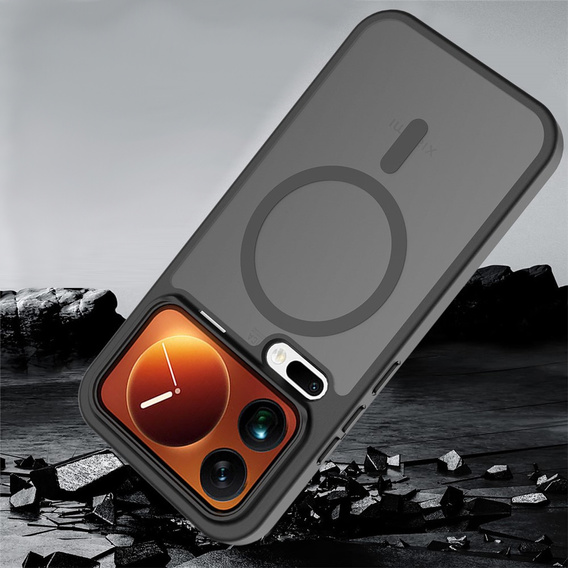 Husă Fusion Hybrid pentru MagSafe pentru Xiaomi 17 Pro Max, negru