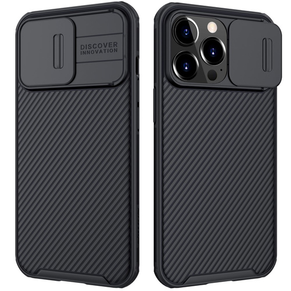 Carcasă blindată Nillkin pentru iPhone 13 Pro, CamShield Pro, albastru