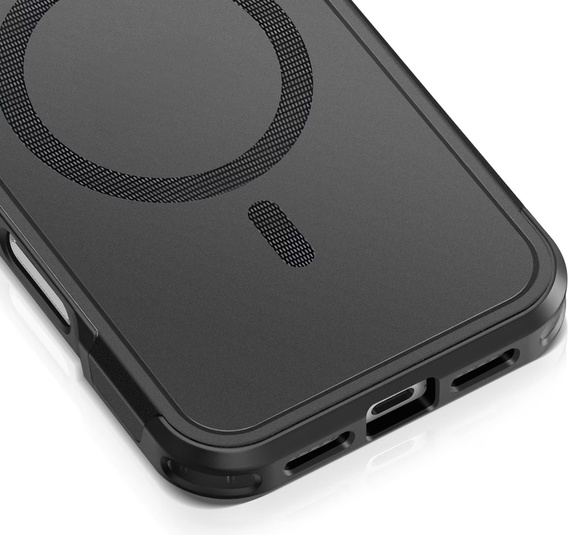 Husă MagForce pentru iPhone 17 Pro, pentru MagSafe, blindată, neagră