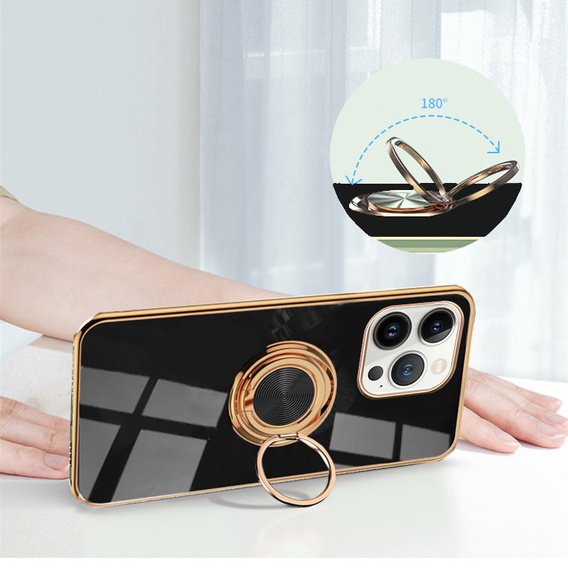 Huse pentru iPhone 13 Pro, Electro Ring, negru