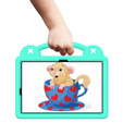 Husă pentru copii pentru Samsung Galaxy Tab S7/S8/S9, Cute Patterns, cu suport, verde