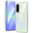 Carcasa pentru Samsung Galaxy A36, Dropproof MagSafe, transparentă + sticlă temperată 9H