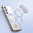 Husă pentru Samsung Galaxy A05s, Electro MagSafe, de argint + Sticlă pentru ecran