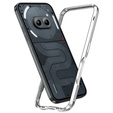 Husa LUPHIE pentru Nothing Phone 2a / 2a Plus, Armor Bumper, de argint