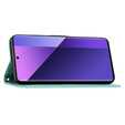 Cu clapetă pentru Xiaomi Redmi Note 13 Pro+, Butterfly, caz albastru