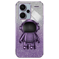 Husa pentru Xiaomi Redmi Note 13 Pro+, Glitter Astronaut, violet