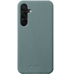 Carcasă MELKCO pentru Samsung Galaxy S24, din piele, albastru