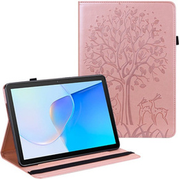Carcasă cu clapetă pentru Huawei MatePad SE 10.4, tree, roz rose gold