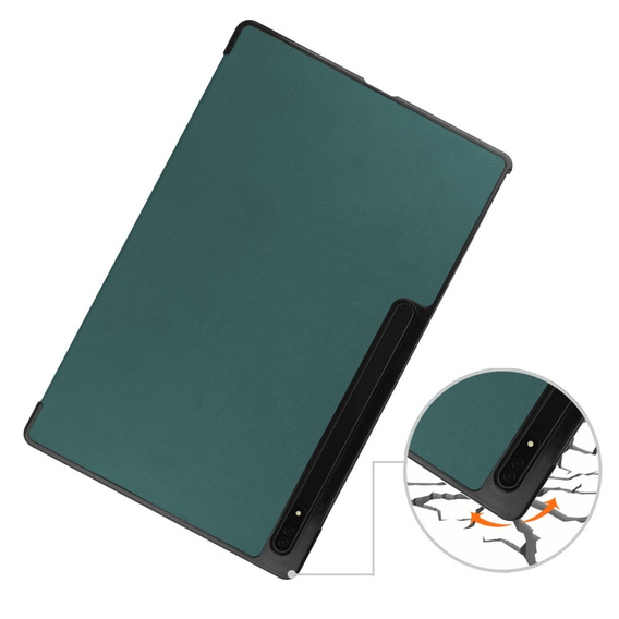 Husă pentru Samsung Galaxy Tab S9 Ultra, Smartcase, verde