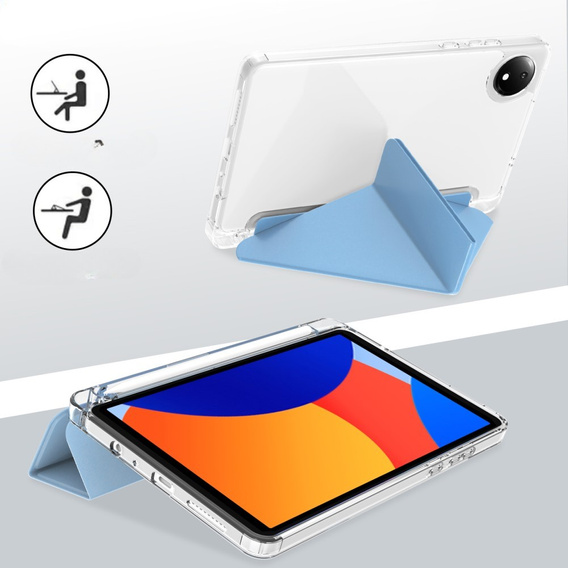 Husă pentru Xiaomi Redmi Pad SE 8.7", Origami, albastru