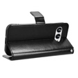 Cu clapetă pentru T Phone 3 5G, Crazy Horse Wallet, negru