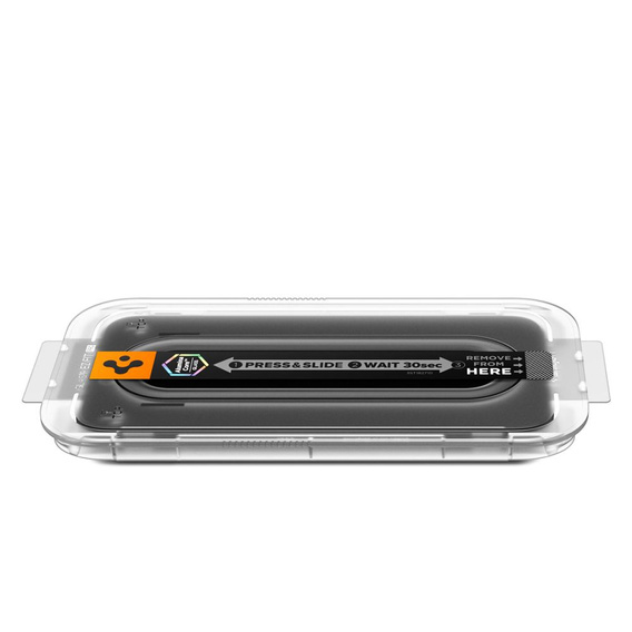 Sticlă temperată Spigen pentru iPhone 17 Pro / 17 / 16 Pro, Glas.tR "EZ Fit Pro", Transparent