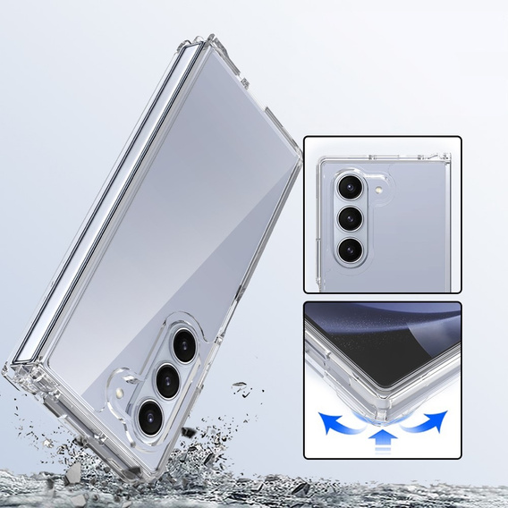 Huse pentru Samsung Galaxy Z Fold6 5G, Fusion Hybrid, transparentă