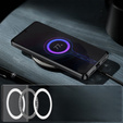 Carcasă de protecție pentru camera foto pentru Samsung Galaxy S20 FE, CamShield MagSafe, transparent / negru