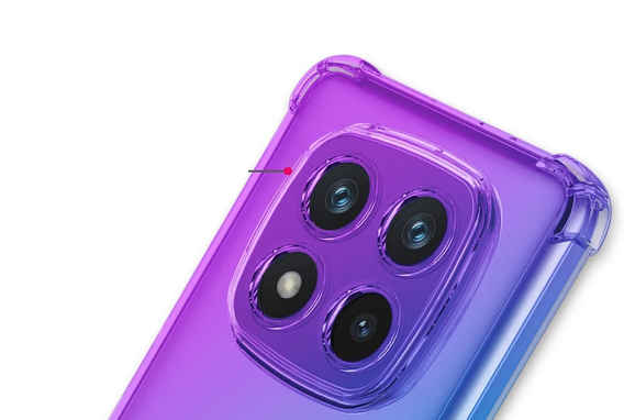 Husa pentru Xiaomi Redmi Note 14 Pro+, Gradient Dropproof, Violet / albastru