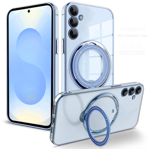 Carcasă magnetică pentru Samsung Galaxy S25+ Plus, pentru MagSafe, albastru