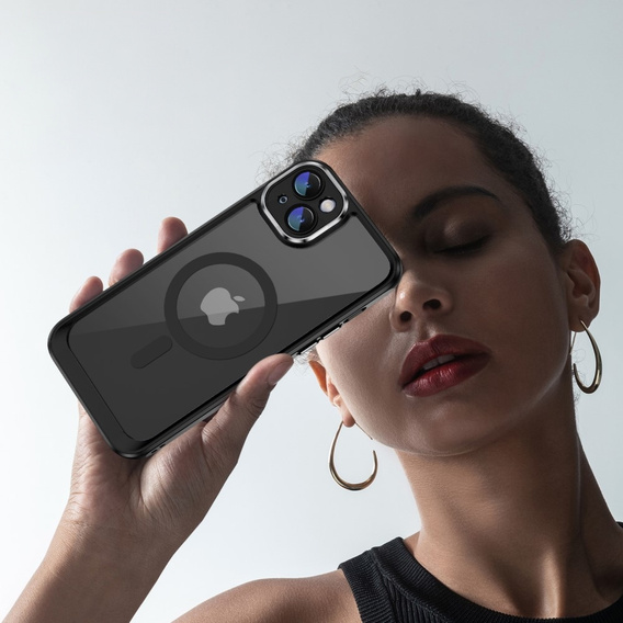 Husă pentru iPhone 15 Plus, ERBORD Impact Guard, MagSafe, negru