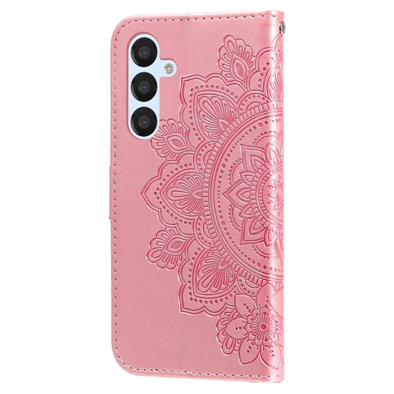 Cu clapetă pentru Samsung Galaxy A54 5G, Mandala Flower, roz rose gold