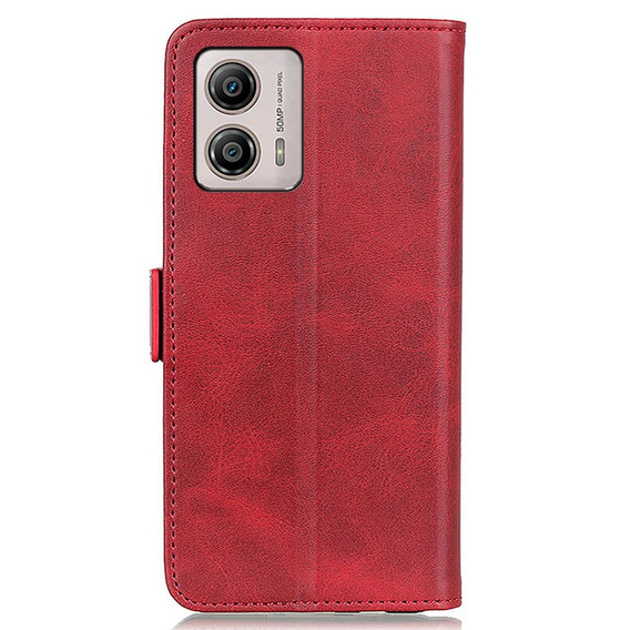 Cu clapetă pentru Motorola Moto G53 5G / G13 / G23, Wallet, roșu