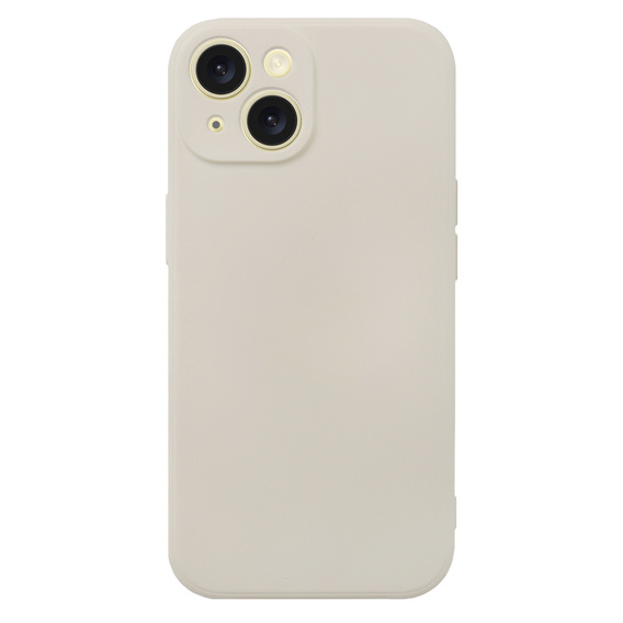 Husa pentru iPhone 15 Plus, Silicone Lite, bej