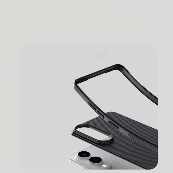 Husa NILLKIN pentru Samsung Galaxy S25 Edge, Frosted Shield, pentru MagSafe, negru