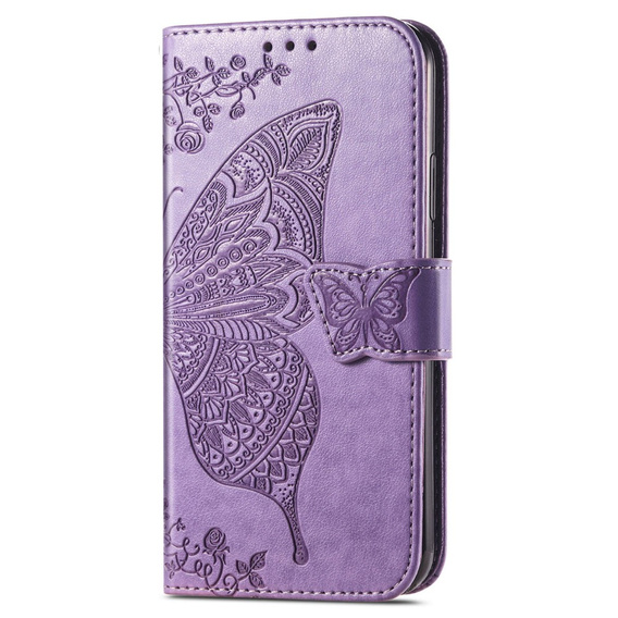 Cu clapetă pentru Samsung Galaxy A36, Butterfly, violet