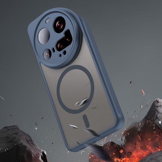 Husă pentru Xiaomi 15 Ultra, pentru MagSafe, ERBORD Matt Case, albastru
