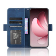Cu clapetă pentru Oppo Reno 13 Pro, Card Slot, albastru închis