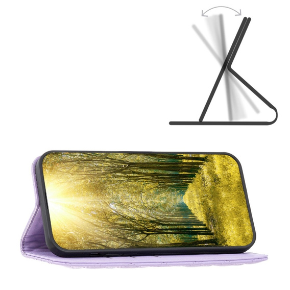 Cu clapetă pentru Samsung Galaxy A34 5G, Wallet, BINFEN COLOR, violet