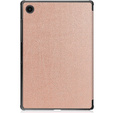 Husă pentru Samsung Galaxy Tab A8 10.5 SM-X200 SM-X205, Smartcase, roz rose gold