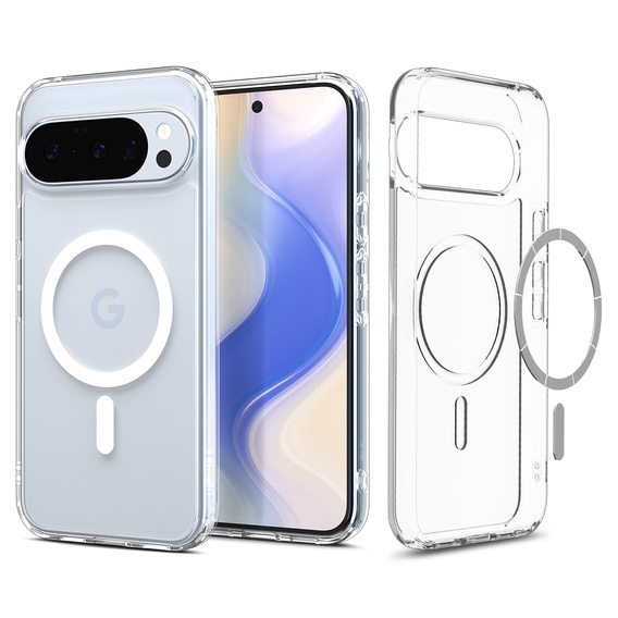 Carcasă Spigen Ultra Hybrid MagSafe pentru Google Pixel 10 Pro XL, transparentă/albă